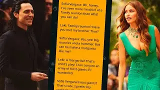 Sofia Vergara and Loki from MCU Dialogue Generated by Funny Ai