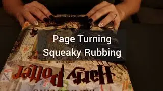 ASMR Page Turning with Squeaky Rubbing &bull; No Talking
