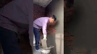Wall plastering#shorts