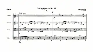 Ben Johnston &ndash; String Quartet No. 10 (1995)