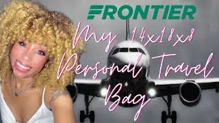 Frontier Airlines 14H x 18W x 8D Бесплатная сумка для личных вещей&hellip;Без платы за багаж #frontierairlines #упаковка