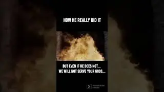 Jesus Saves The Three Men From The Fiery Furnace 🔥 Even if...Daniel 3:18 #jesus #Bible #christianity