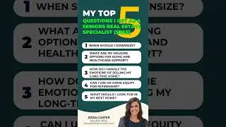 Most Common Questions I Get as a Seniors Real Estate Specialist&reg; (SRES&reg;)