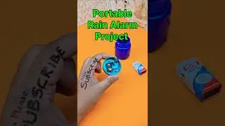 Portable Rain Alarm Project ❤️ Amazing Rain Detector #scienceproject #shorts #ytshorts