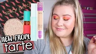 TESTING NEW TARTE MAKEUP - SPICY BETCH PALETTE, GLOW WAND, + MORE