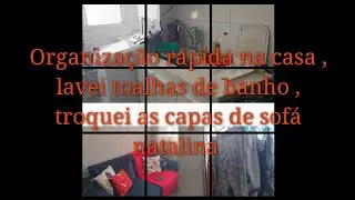 Ainda estou gripada , lavando MTA lou&ccedil;a , toalhas de banho e organiza&ccedil;&atilde;o no apartamento 