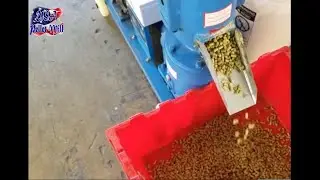 Как сделать высококачественные гранулы для корма для кур с помощью электрической мельницы-гранулятора из США!