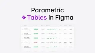 Parametric Tables in Figma