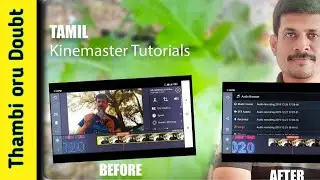 Kinemaster tutorial Tamil | audio sync in post production