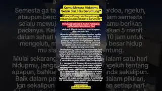 Penyebab Hidup Selalu Sial / Ga Beruntung & Bagaimana Cata Agar Hidup Selalu Beruntung #hipnoterapi