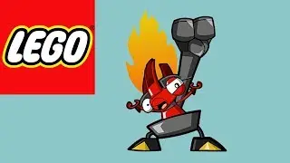 How to build LEGO Mixels Flain & Krader Mix 1 - Stop Motion Build  | Bricks and Clay Play