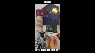 Unboxing Crypto.com card. Jade Green and Royal Indigo 💳