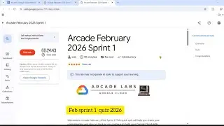 Arcade February 2026 Sprint 1 lab quiz google | Google arcade 2026 | gcp #googlecloudarcade2026