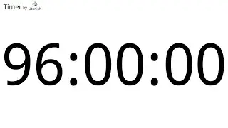 96 Hour Countup Timer