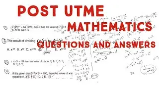 Master post UTME Mathematics Questions: Step by step solutions and tips