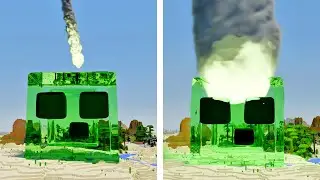Small To Big Meteorite vs Giant Slime Minecraft