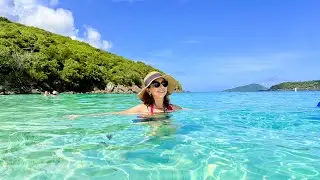 US Virgin Islands 2025#St. Thomas 2nd day#Coki Beach#beach time#10th Anniversary