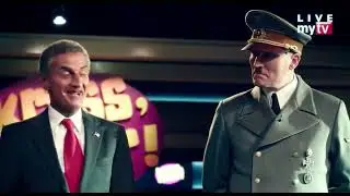 Hitler's speech on a TV show - Er ist wieder da (Look Who's Back) (2015)