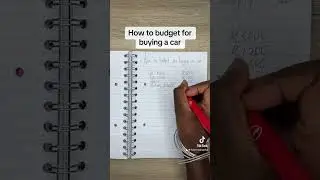 How to budget for buying a car| first time car buyer| #budget101 | #firsttimecarbuyers