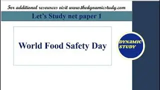 World Food Safety Day