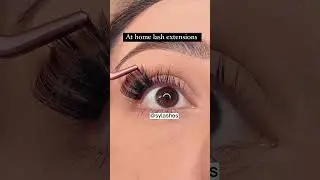 The ultimate at home lash extensions experience! #shorts