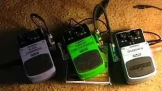 Behringer Overdrive Pedal Comparison Test