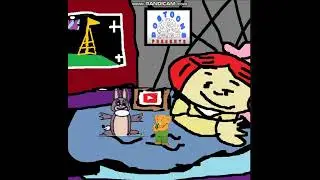 Madeline napping in homemade intros dog toons style hey witch doctor give us the magic words