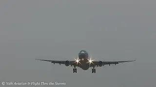 Wingcondensation /// Vortexes KLM A330 @ KL708 Fortaleza