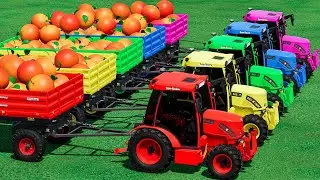 MINI ORANGE HAUL WITH RIGITRAC TRACTORS! Extreme Precision Challenge! FS22