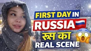 My First Vlog in Russia 🇷🇺 | Snow, Streets & Real Life Russia | Hindi Vlog