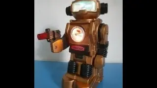 robot juguete antiguo forcebot botoy toy old review 1985