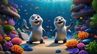 Three Singing Seals Slap the Waves | Ocean Counting Song for Kids | Nursery Rhymes and Baby Songs