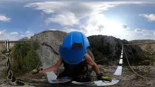 V&iacute;a Ferrata Hipocratica de Calcena -  el puente (360)