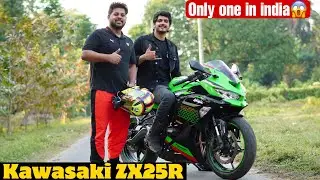 Only One In India😱Kawasaki ZX25R Top Speed||Finally @BeerBikerSamy Se Mil Liye😍| Public Reaction😍