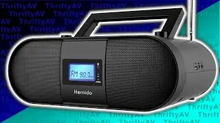 Современный бумбокс?! Портативный CD-плеер Hernido с Bluetooth и пультом дистанционного управления!