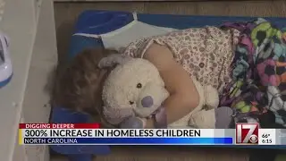 NC sees 300% increase in homeless children, new report says