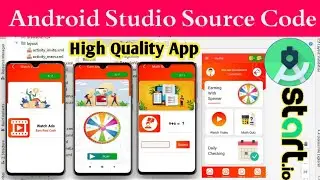 Spin & Watch Video App। High Quality Earning App।Source code।Android Studio App।Startapp/start.io।