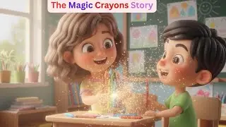 The Magic Crayons story for kids| Story for kids on sharing| Kids Rhymes| Kids stories| #moralstory