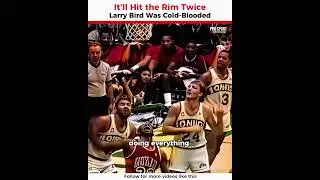 Мяч дважды попадёт в кольцо. Ларри Бёрд был хладнокровен. #larrybird #nba #basketball #prosport
