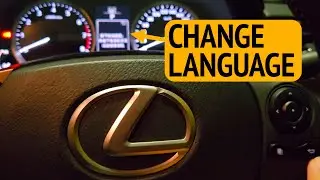 How to change language of Lexus instrumentation display