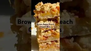 Fresh peaches 🤝brown sugar cookie bar. #summerrecipes #baking