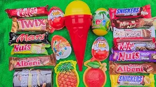 ASMR Most Popular Candys / some lots of colorful rainbow lollipop candy / unpacking chocolate eat