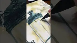 How to Paint Lamp 🪔with Watercolor#art #watercolorpainting #painting #watercolorart #tutorial #lamp