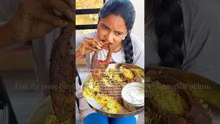 Fish fry piece biryani, fish fry & palleturi style chapala pulusu Youtube cherry sathakshi
