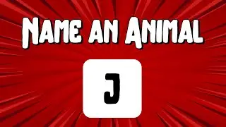 Alphabet Quiz Challenge | Word Association Game | Name an Animal A - J🐶