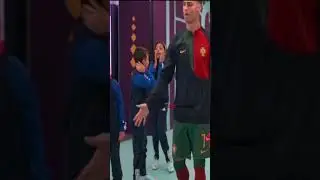 Kids reaction seeing Ronaldo #shorts