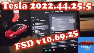 Tesla Christmas Update 2022.44.25.5 with FSD Beta 10.69.25