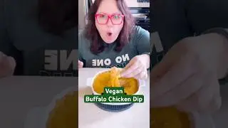 The Best #Vegan Buffalo Chicken Dip 🔥 #veganrecipes #veganfood #buffalochickendip #dairyfree