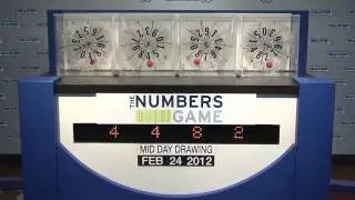 Midday Numbers Game Drawing: Friday, February 24, 2012