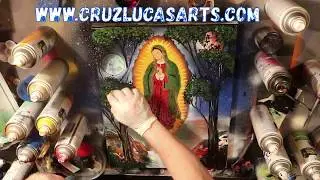 SPRAY PAINTART- LADY GUADALUPE BY- CL  ART